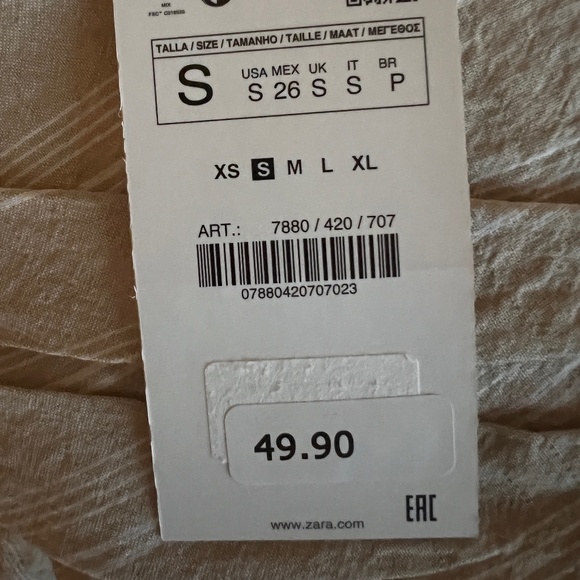 ZARA STRIPED HALTER TOP - Picture 12 of 12